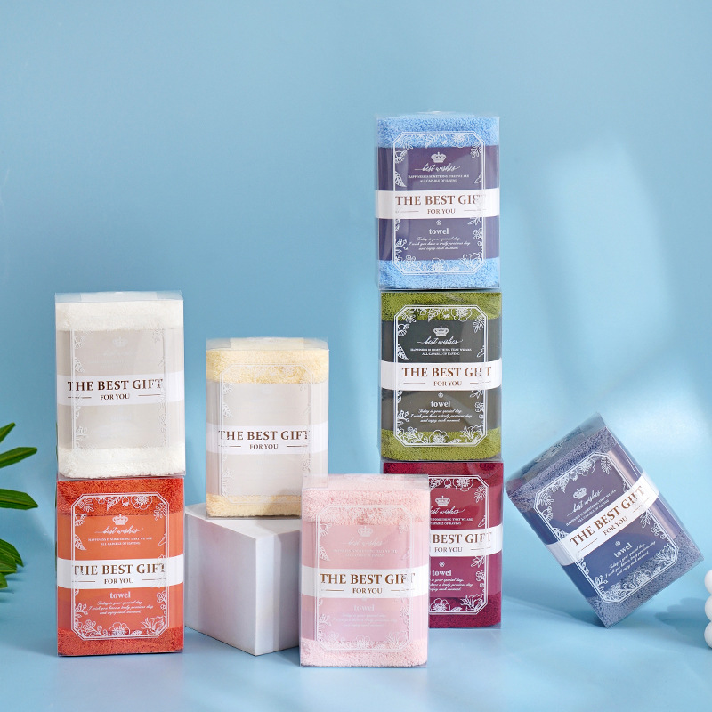 Bear Towel Companion Gift Box Wedding Return Gift Wedding Company Event Gift Gift Wholesale Coral Velvet Gift Box