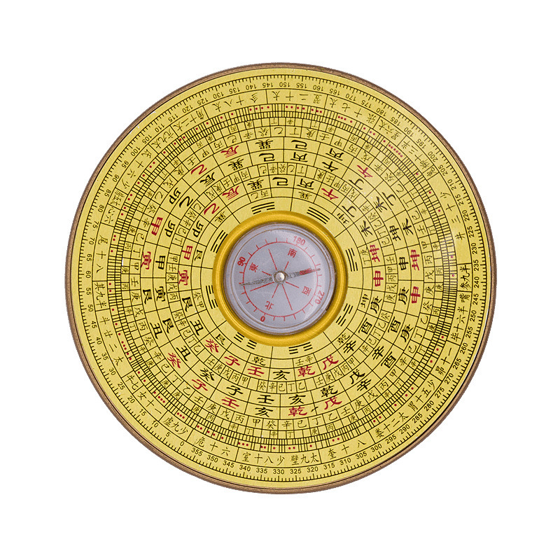 Shanyuan Chinese Compass Feng Shui Plate High-Precision Professional Compass Small Compass Instrument Comprehensive Compass to Carry with You