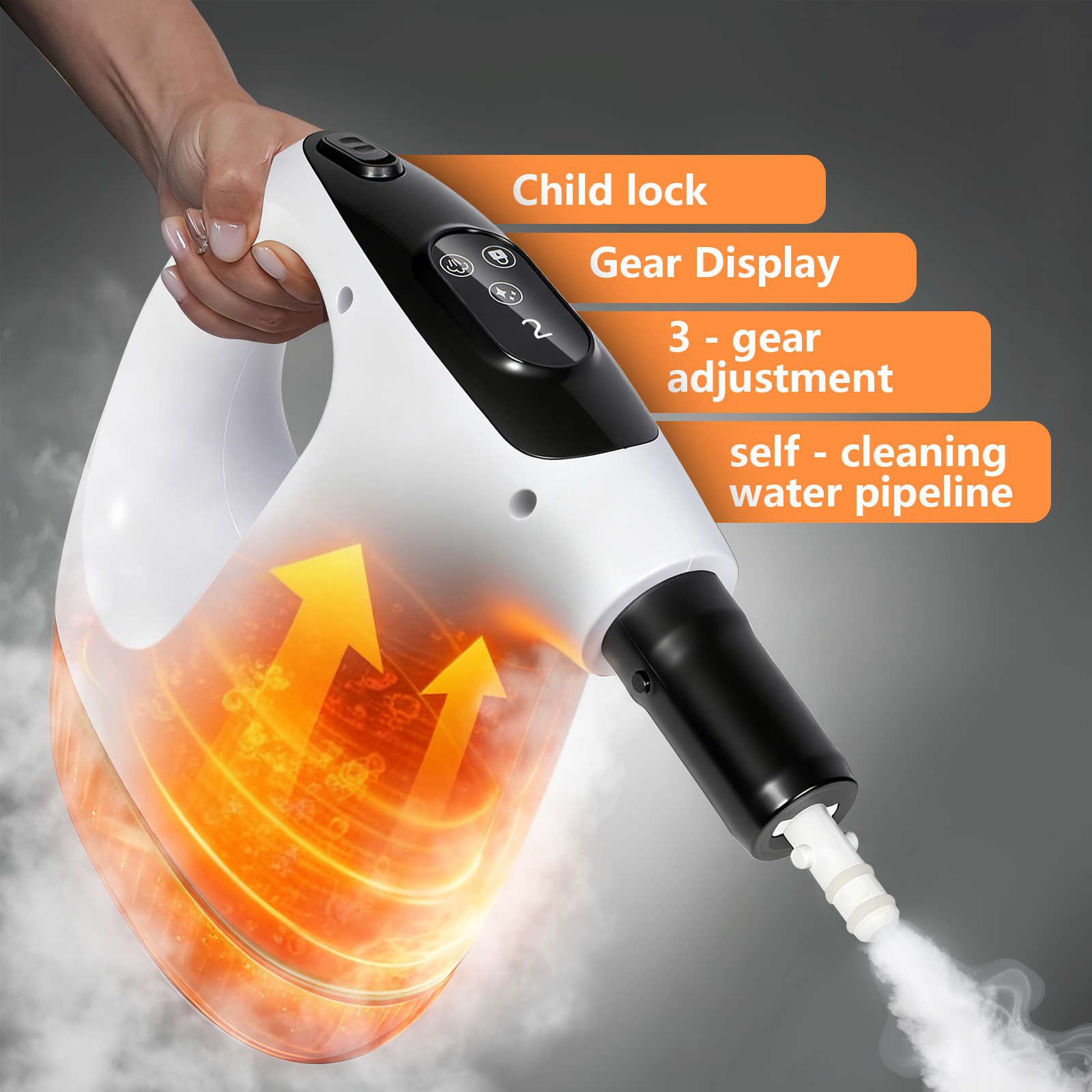 Cross-Border Steam Mop 1500W High-Power Multi-Functional Household Handheld High-Temperature Steam Cleaner Steam Mop