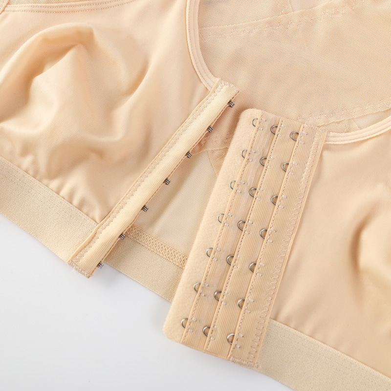 Camelback Shaping Strap Underwear Women's Front Buckle Thin Large Chest Small Bra Non-rimmed Sports Thin Breathable Summer