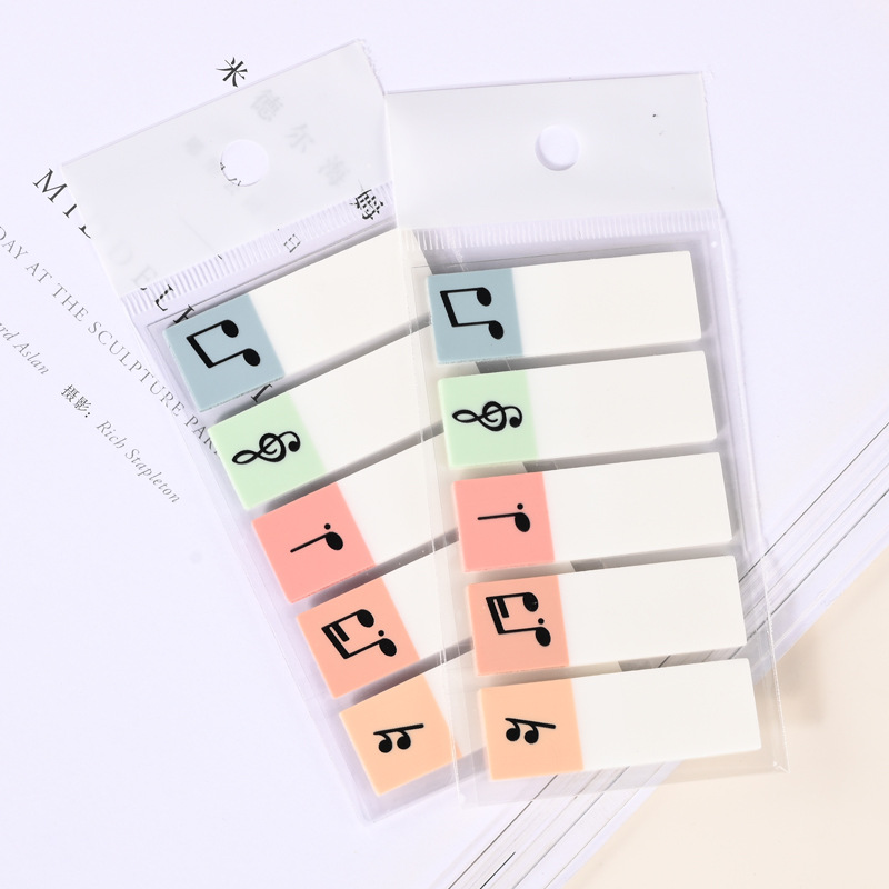 Transparent Musical Note Index Stickers, High-Looking Sticky Notes, Custom Mark Stickers, Strong Sticky Marks, Classification Instructions, Note Strips