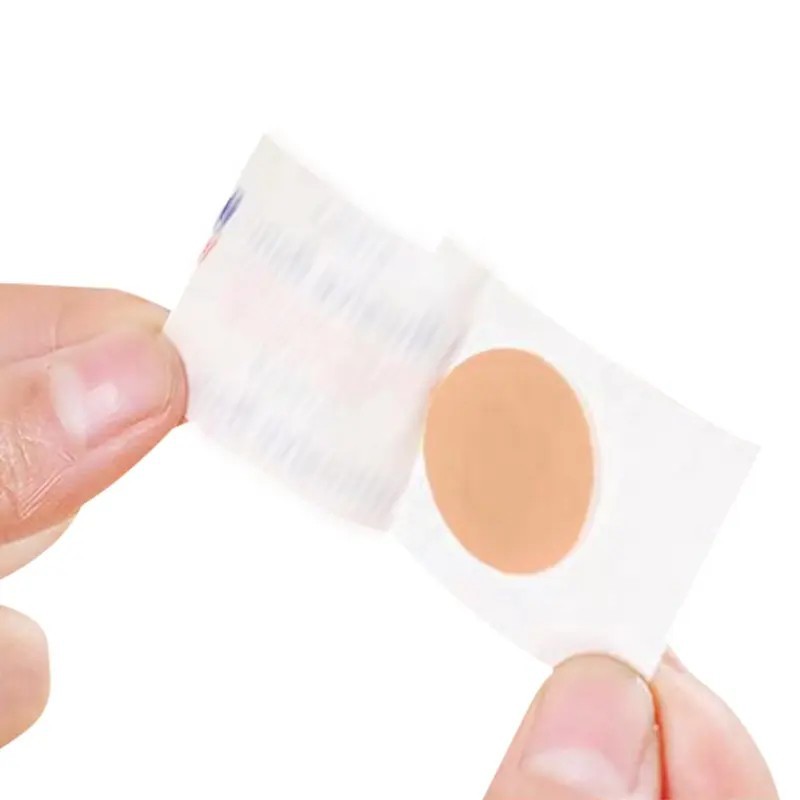 Factory Direct Supply of Round Vaccine Band-aid Waterproof PE Round Band-aid 100 Pieces in Box