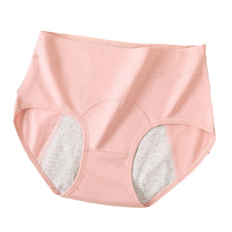 Cotton physiological period underwear Women's Mid-waist plus size holiday period before and after widened leak-proof triangle aunt pants wholesale