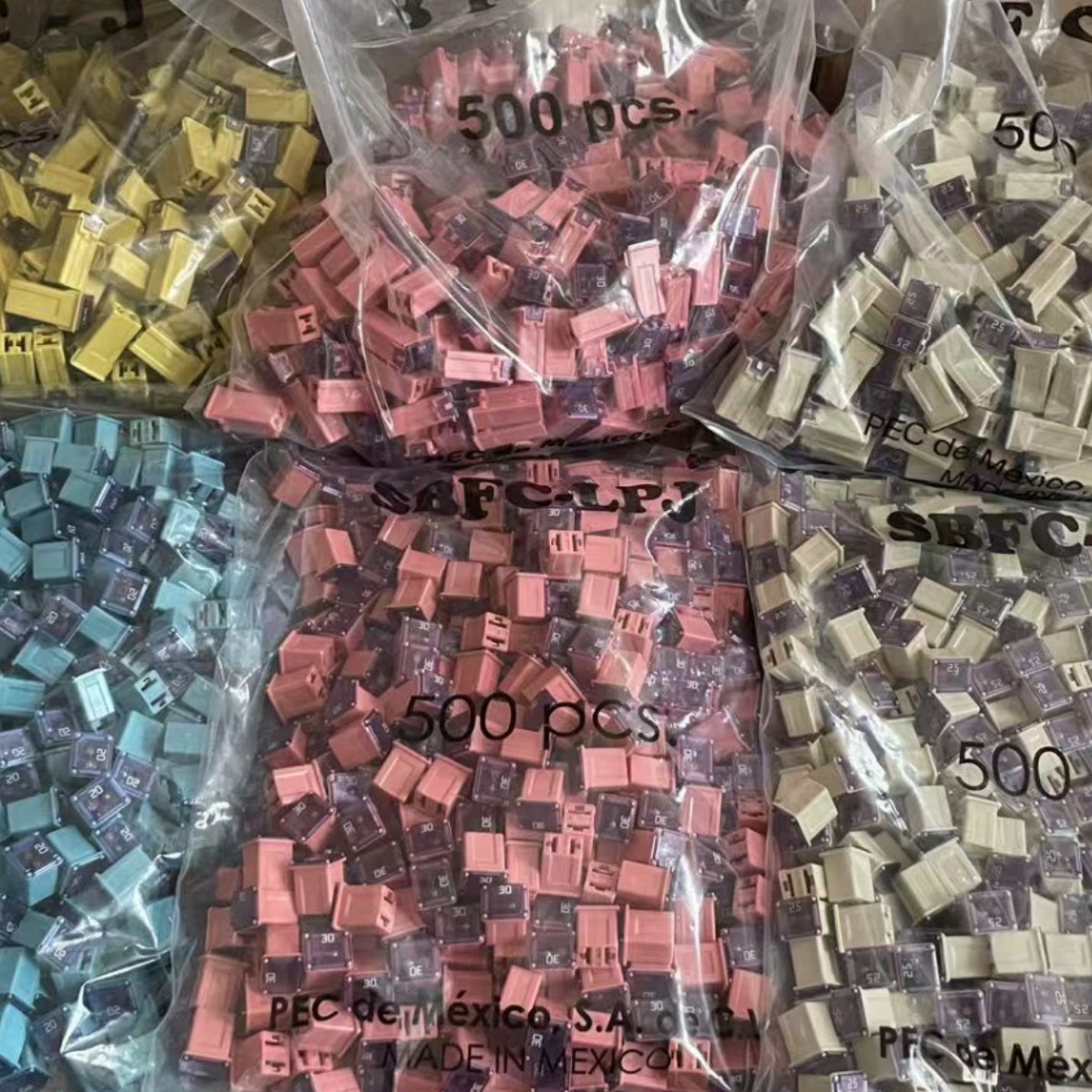 Imported original Pacific square fuse SBFC-LPJ-50A short 3452 20 25 30 40 60A