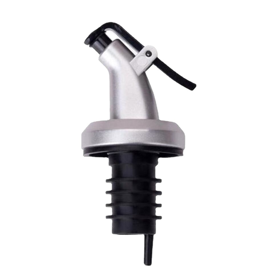 Condiment Oil Bottle Cap, Press-Type Oil Spout, Vinegar Bottle Pouring Spout, Sealing Cap, Oil Bottle and Wine Bottle Cap for Kitchen