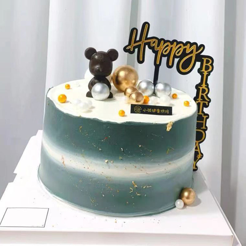 Taidu Internet Celebrity Suspended Acrylic birthday Cake Insert Factory Direct Supply happy birthday Cake Decoration