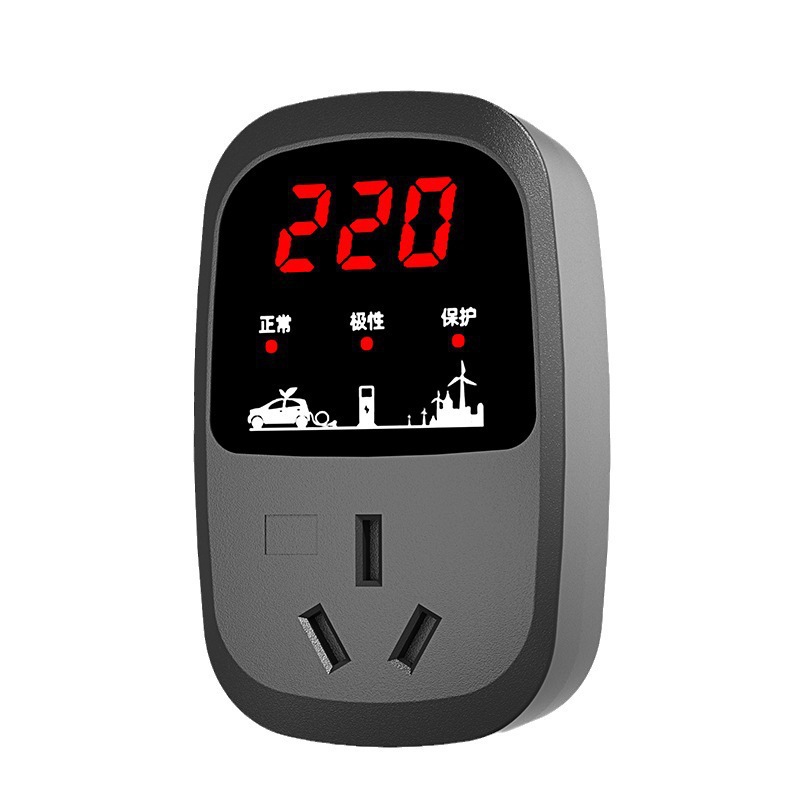 Universal Portable Grounding Adapter for New Energy Vehicles 10A/16A Intelligent Dual Temperature Control Full Charge Automatic Power Off