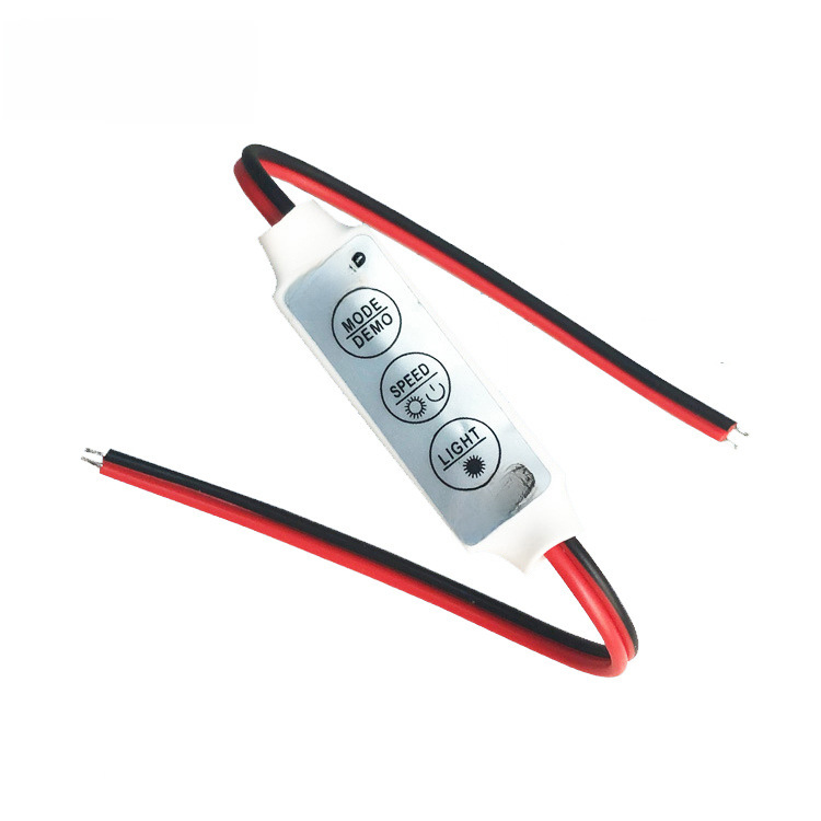 Mini monochrome controller LED monochrome dimmer three-button monochrome manual dimmer switch