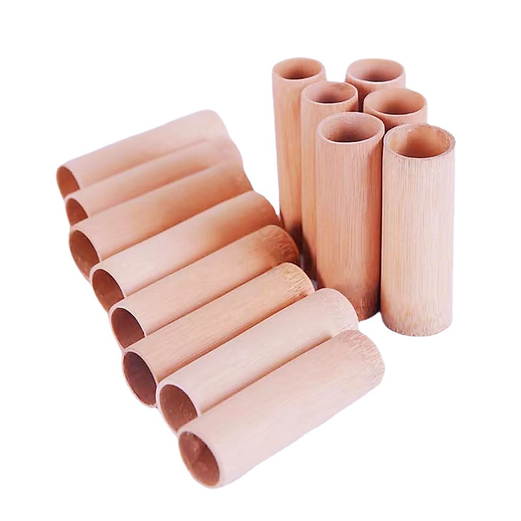 Thumb Jar, Boiled Bamboo Jar, Bleeding and Health-Preserving Purple Bamboo, Natural Bamboo Tube, Disposable Paint-Free Carbonized Bamboo Jar