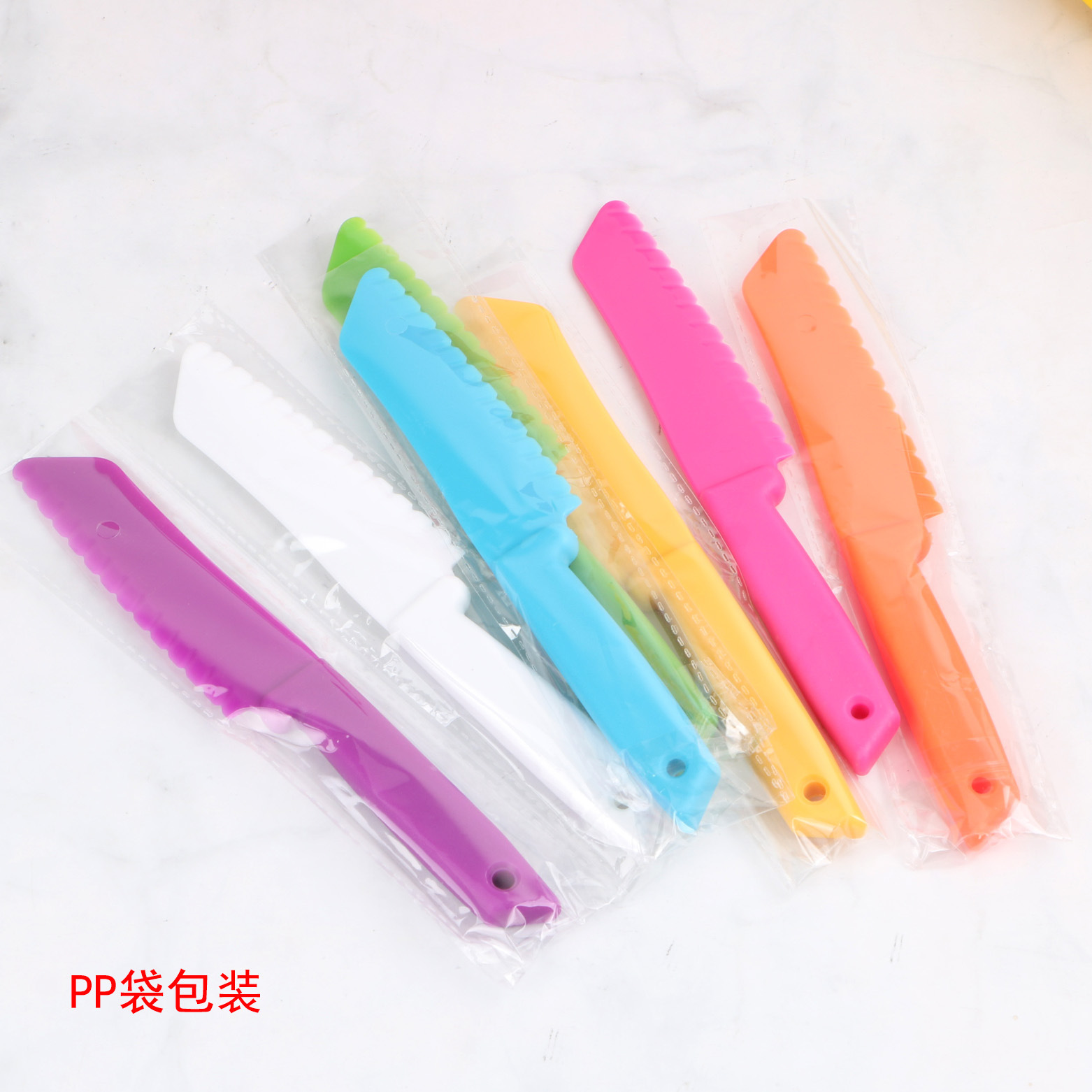 Детский пластиковый фруктовый нож, нож для торта на день рождения, нож для хлеба и десертов, оптовая продажа