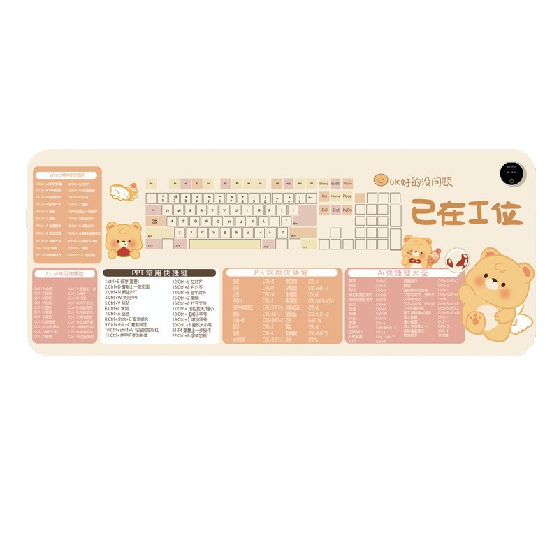 Heated Mouse Pad Office Desktop Cartoon Heated Desk Pad Learning to Write Heating Desk Pad Manufacturer Wholesale