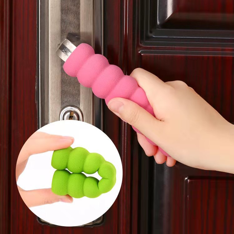 Anti-collision Anti-static Protective Cover for Door Handle Protective Spiral Door Handle Gloves Anti-collision Anti-static Sponge Door Handle Cover