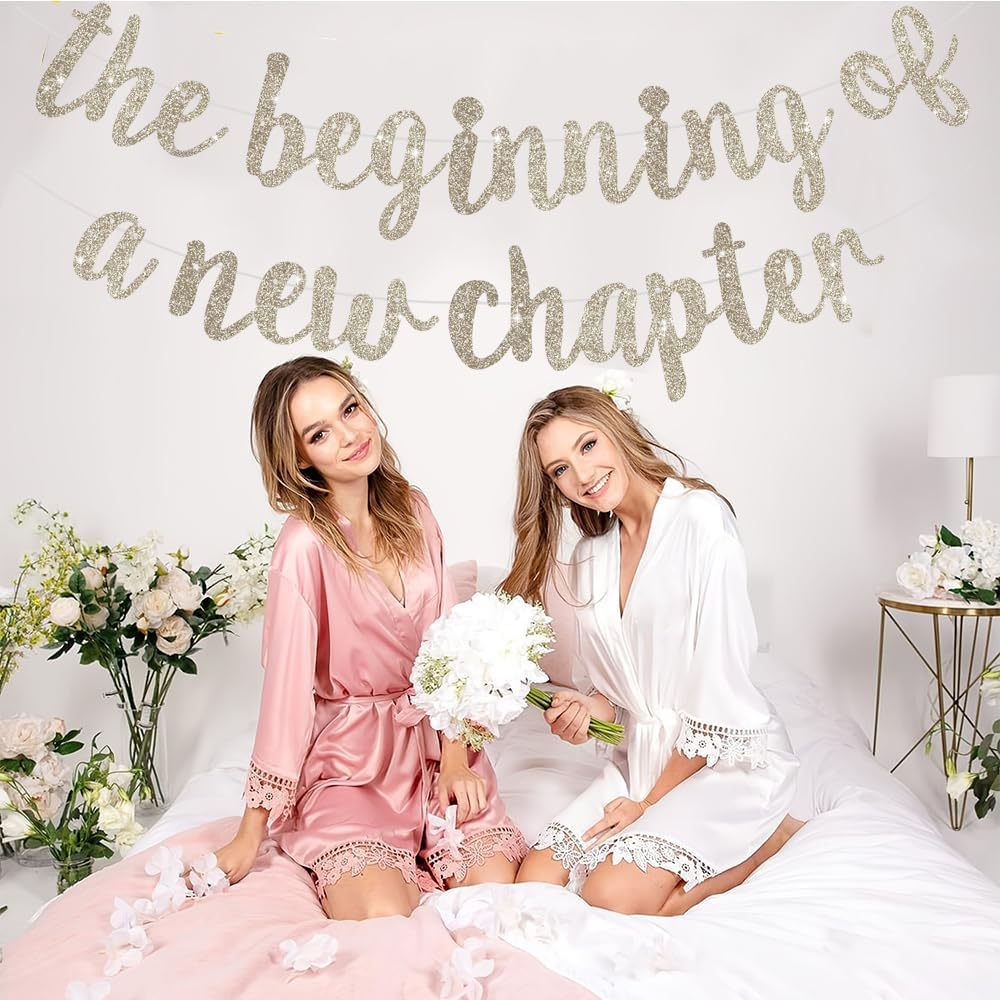 New Chapter Begins Banner, Farewell Party Decorations, Graduation Sign 2025 Banner, Happy