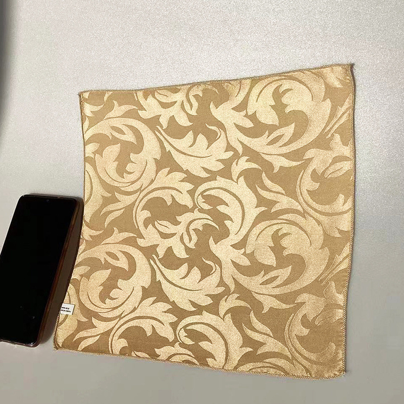 Шелковый жаккардовый платок, винтажный квадратный шарф, мужской шелковый жаккардовый платок для костюма