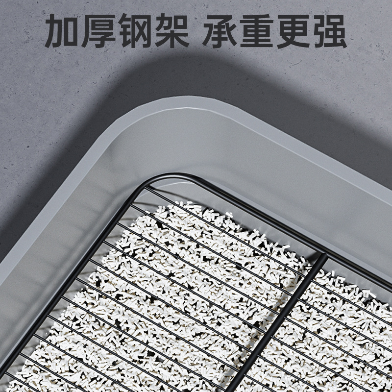 Dog toilet oversized anti-splash oblique mouth high fence small dog flat dog toilet anti-urine splash pet supplies