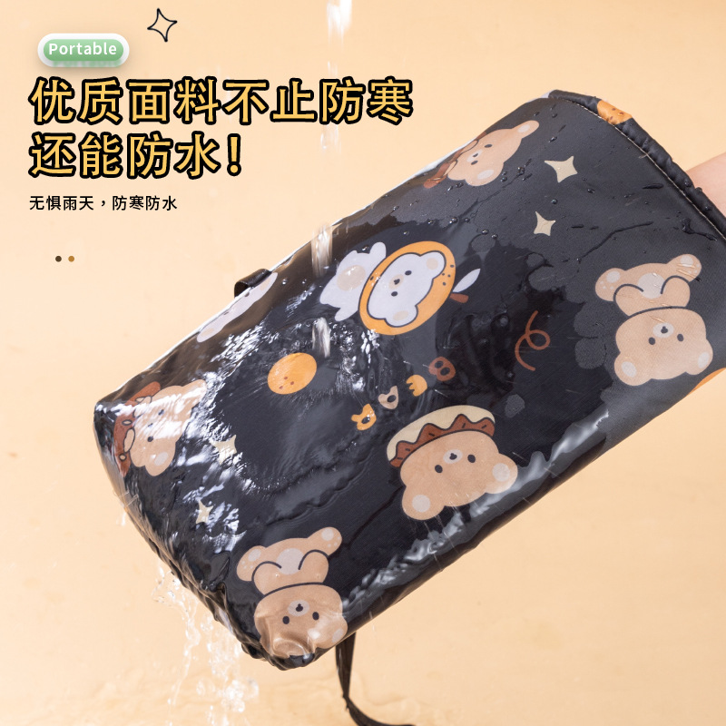 Electric Motorcycle Gloves, Winter Waterproof and Warm Handlebar Covers, Battery Car Tram Covers, Cycling Anti-Slip Cycling Covers