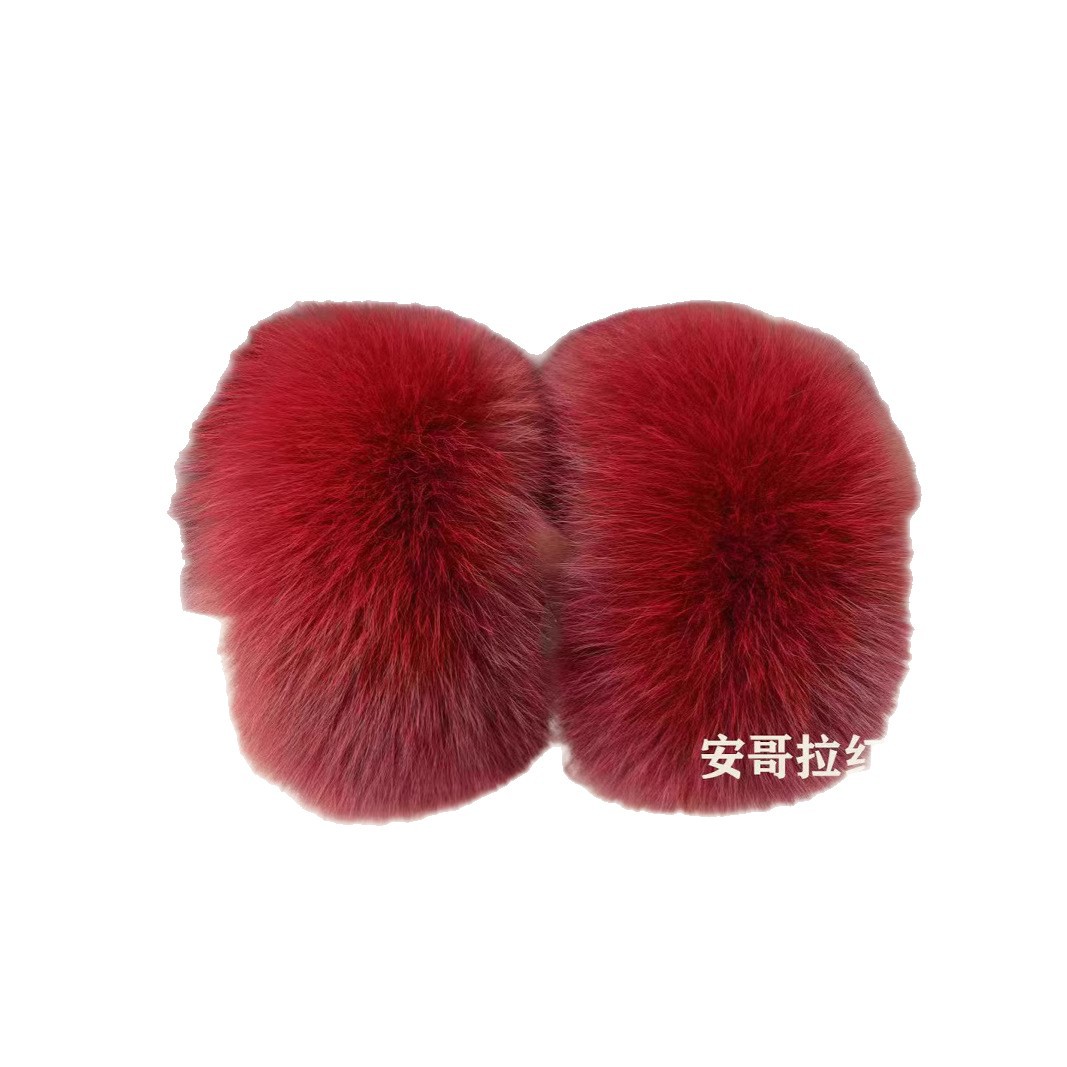 New Custom Winter Fashion Fox Fur Cuffs Fur Wristbands Women's Arm Warmers Wrist Protectors Clothing Accessories