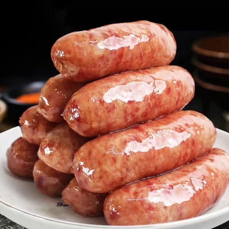 Fuxingfang Shuangke Authentic Sausage 70g 200 Pieces Volcanic Stone Grilled Sausage for Street Vendors Whole Box Semi-Finished Air Fryer Sausage