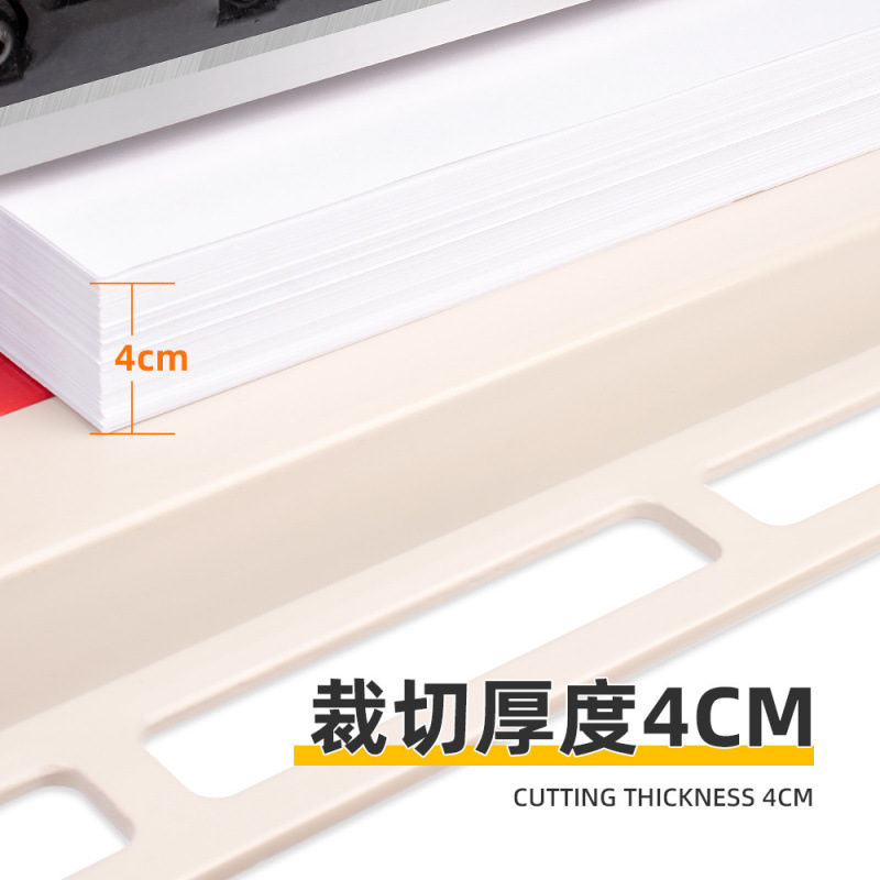 858A3 Thick Layer Paper Cutter Cut 40mm Manual Desktop Paper Cutter Neutral English Heavy Duty Paper Cutter