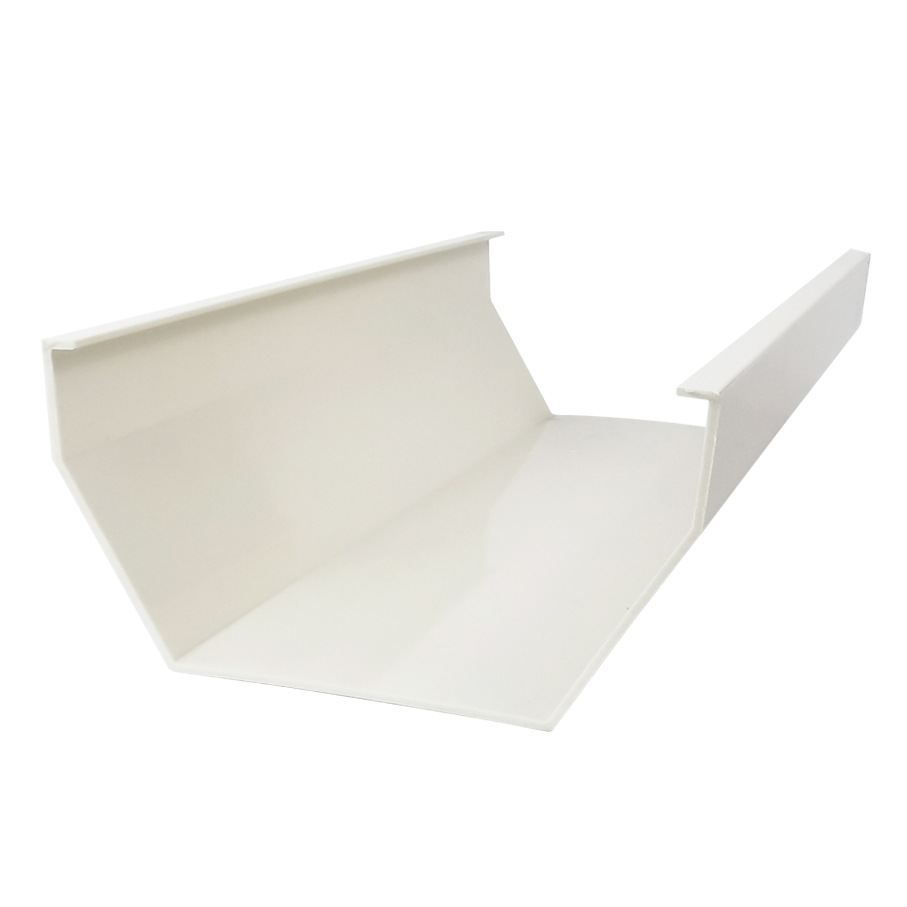 160U type gutter rain gutter PVC eaves drainage ditch joint plug elbow iron hook bracket can be planted