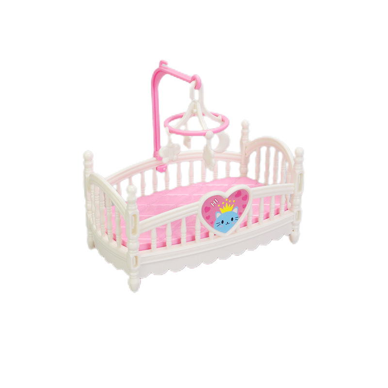 ins doll house baby bed mini furniture bedroom furniture micro model play house cartoon small ornaments