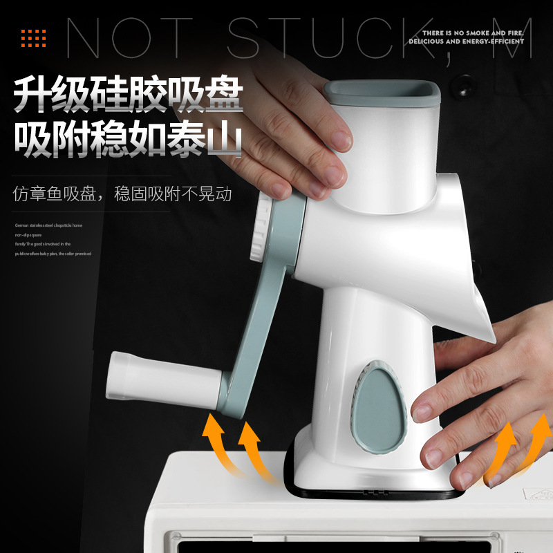 Cross-Border Household Small Hand-Operated Shaved Ice Machine Stall Unplugged Manual Snowflake Continuous Ice Making Smoothie Ice Crusher