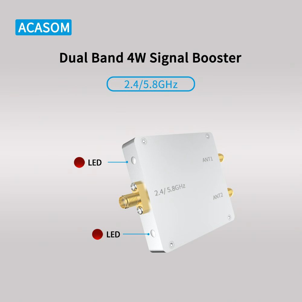 2.4Ghz/5.8Ghz Two-Way Signal Amplifier Module Single in and Double Out Signal Booster in Stock