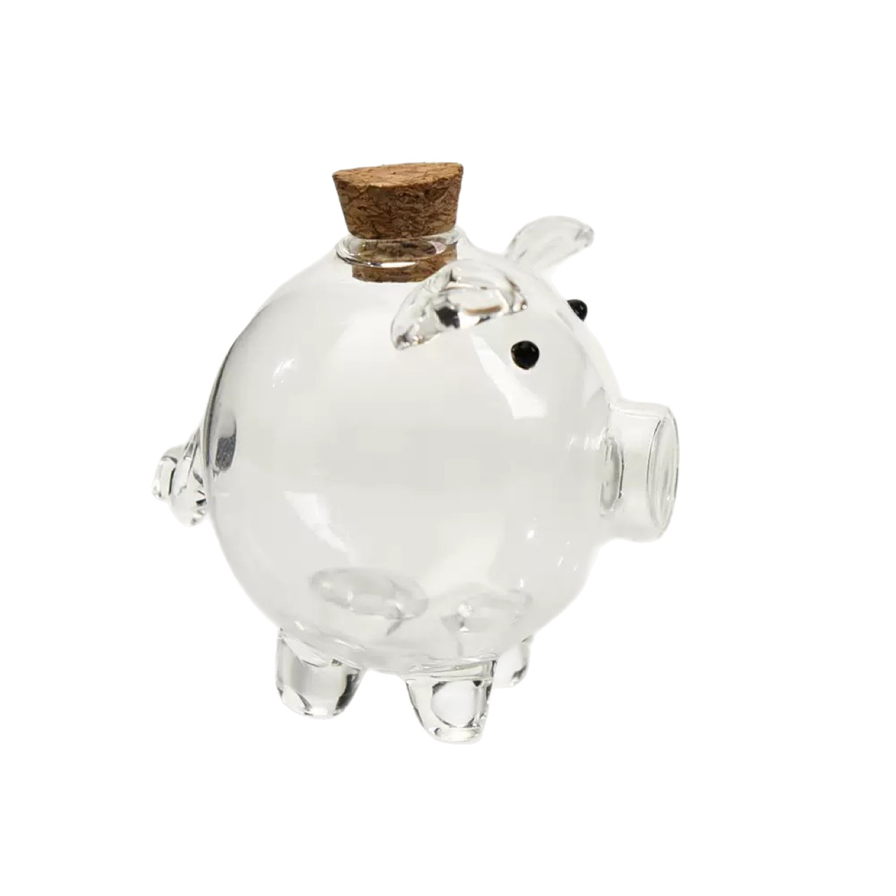 7M9Kins Mini Piggy Cute Piggy Pot Wishing Bottle Storage Glass Bottled Gold Beanstalk Little Red Book Same Style