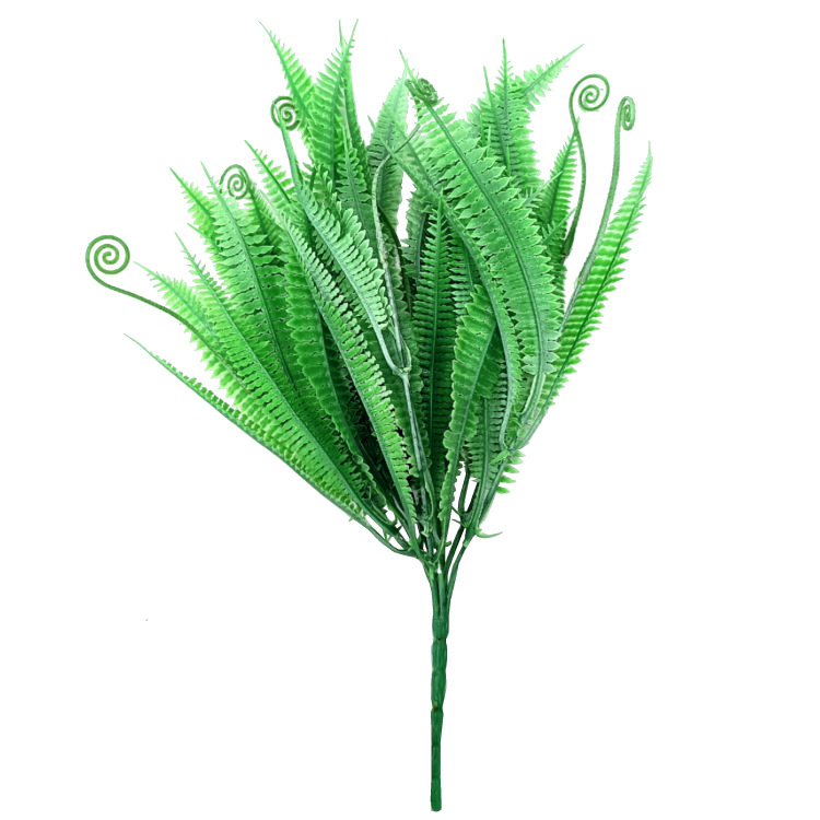 Nordic 7 Fork Simulation Persian Leaf Matching Material Simulation Flower Fern Leaf Bundle Home Wedding Decoration Green Plant Bonsai Decoration