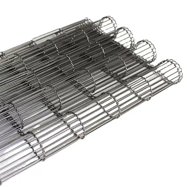 Stainless Steel Eye Mesh Belt Manufacturer Fruit and Vegetable Cleaning Quick-Frozen Food Conveyor Belt