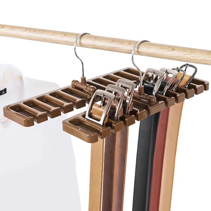 Multifunctional Belt Storage Rack, Tie Rack, Belt Hanger, Clothes Hanger, Wardrobe Organizer, Scarf Rack, Scarf Display Rack