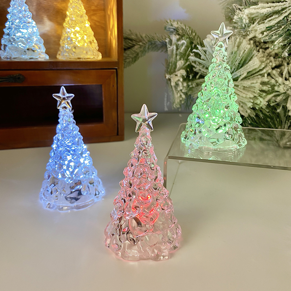 Christmas Iceberg Star Tree Night Light Bedroom Bedside Desktop Ornaments Creative Room Decoration Atmosphere Light