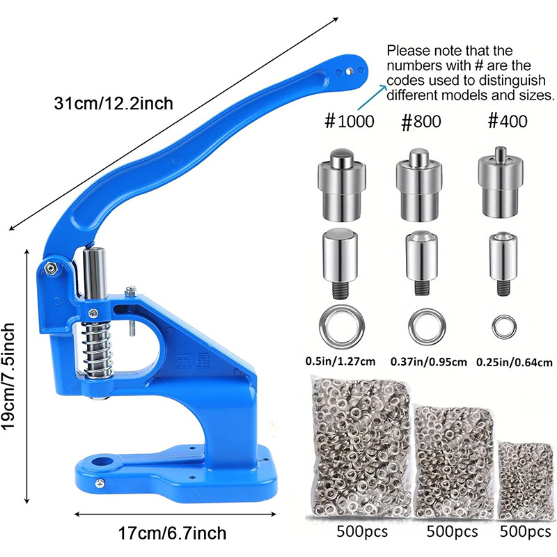 Cross-border Hand Press Eye Buckle suit Leather Buckle Machine Air Eye Buckle Hand Pressure Small Manual Press