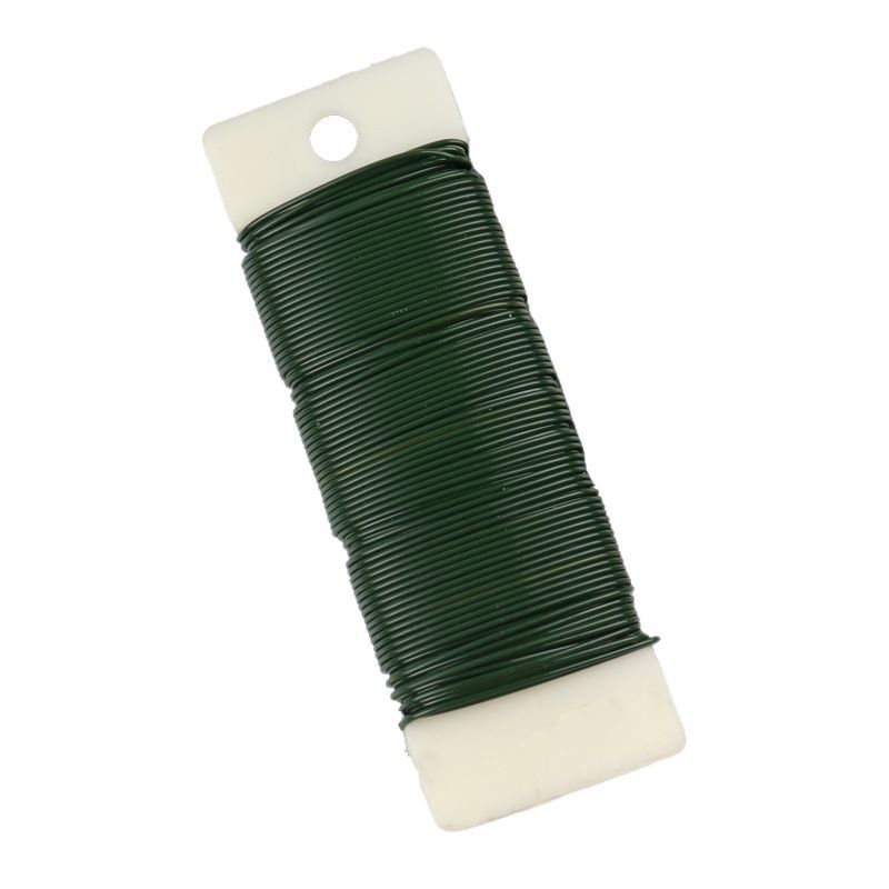 No. 22 Green Slurry Line Painted Galvanized Iron Wire 0.7mm Christmas Decoration Art Handicraft Bundling Wire