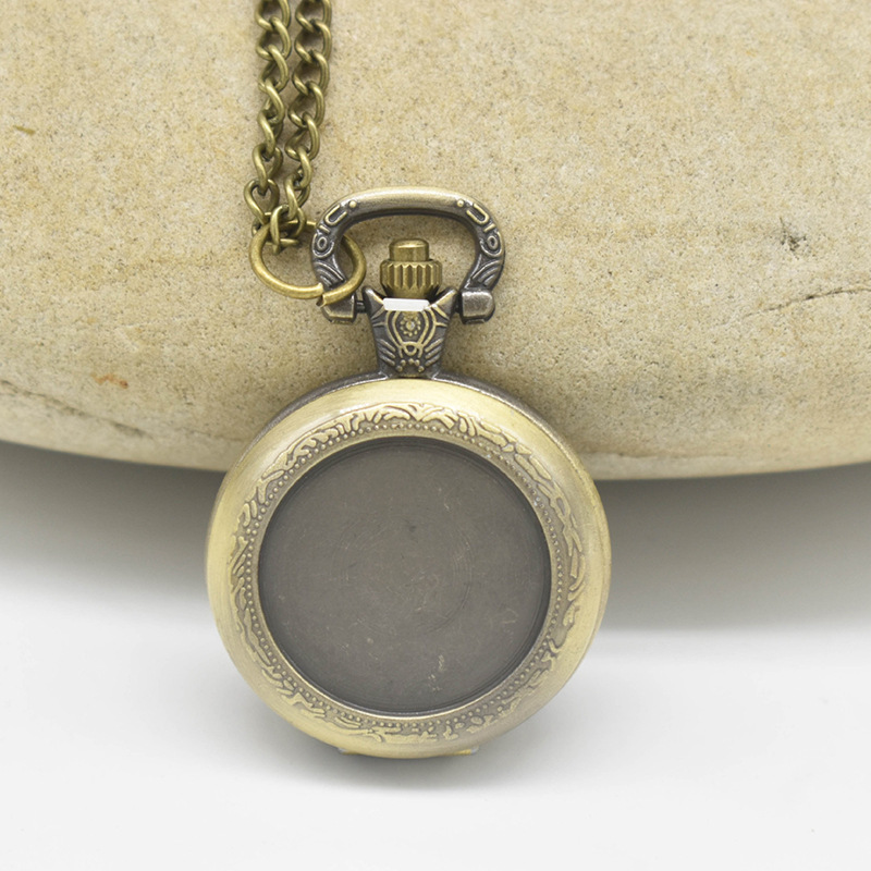 Medium map retro pocket watch fashion accessories DIY meter hanging watch pendant wholesale medium pocket watch