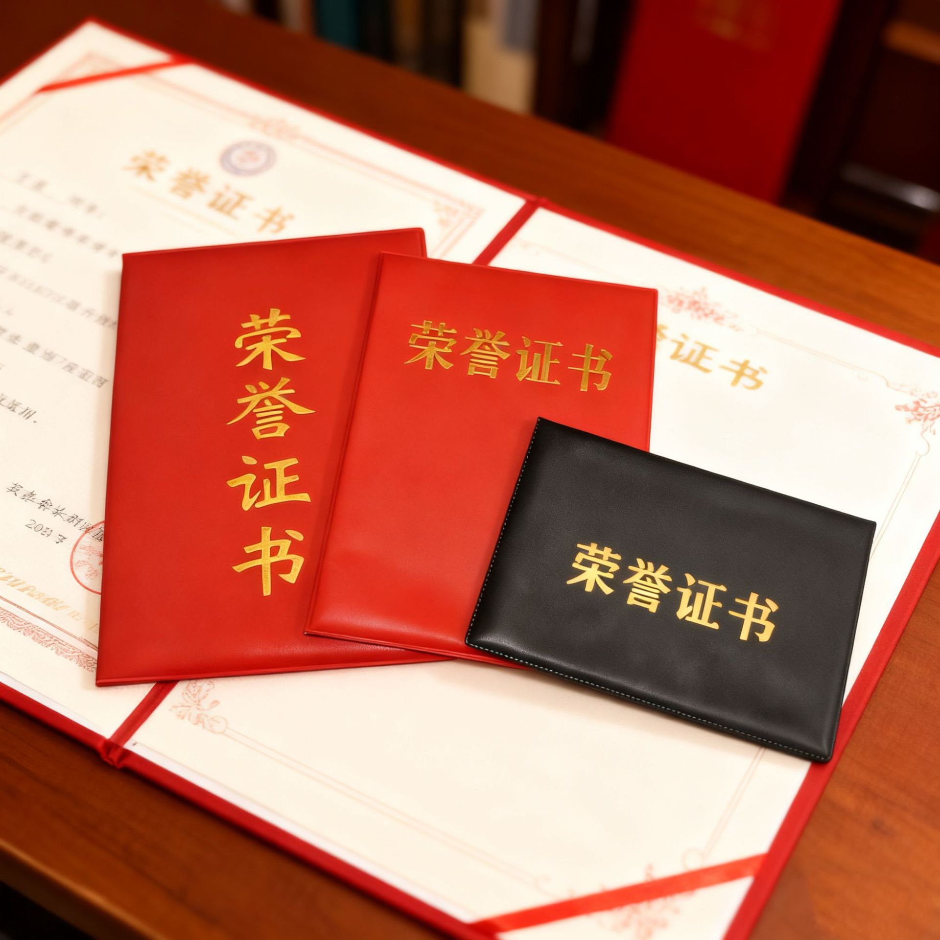 Certificate of Honor Customized Logo Student Graduation Certificate Leather Case Customized Certificate Shell Customized Certificate Membership Certificate