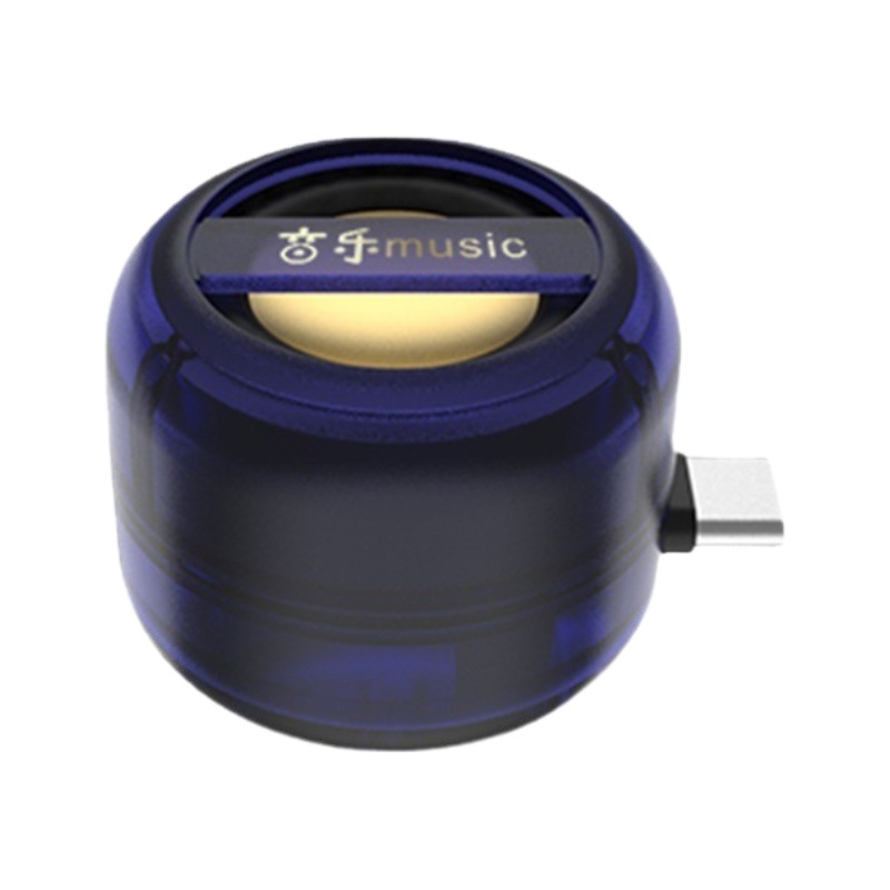 Cross-Border Direct Plug Small Speaker Type-C Mobile Phone Mini Player Portable Audio Wholesale External Subwoofer Wireless