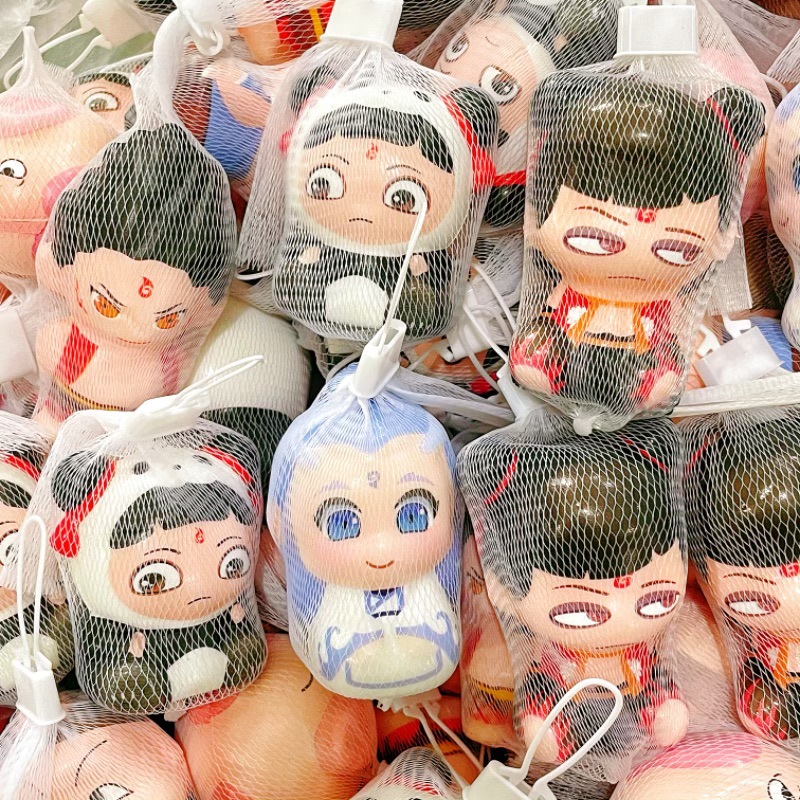 Nezha Squishy Slow Rebound Toy Stress Relief Wholesale Stall Toys Trendy Figurines Children's Small Gifts