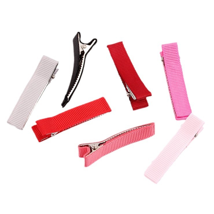 Children's Duckbill Clip All-inclusive Hairpin Double-fork Cloth Clip Hairpin Diy Bottom Clip Bow Handmade Bag Rib Belt