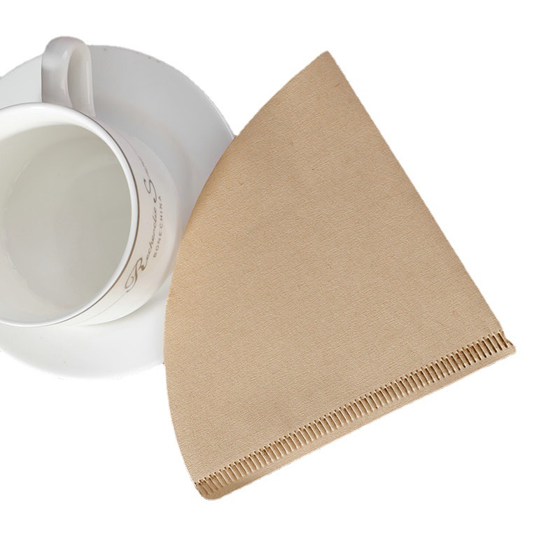Factory wholesale raw wood pulp drip filter type V-shaped hand coffee filter paper disposable cone American coffee filter paper