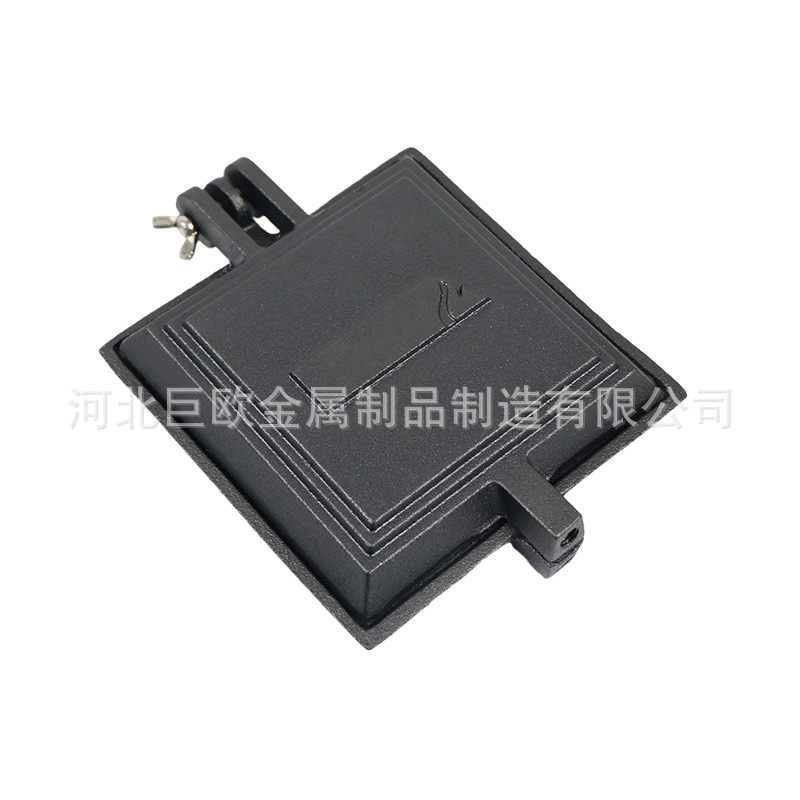 Sandwich baking tray outdoor baking clip cast iron square bread clip wooden handle baking clip camping toast clip camp