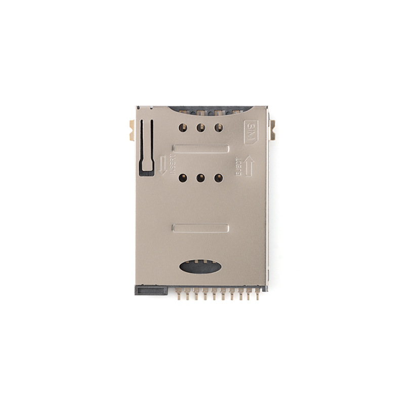 Sim-Klb-Push-8+2P-Column-Free Patch Mini Mobile Phone Communication Sim Card Holder with High Temperature Resistance