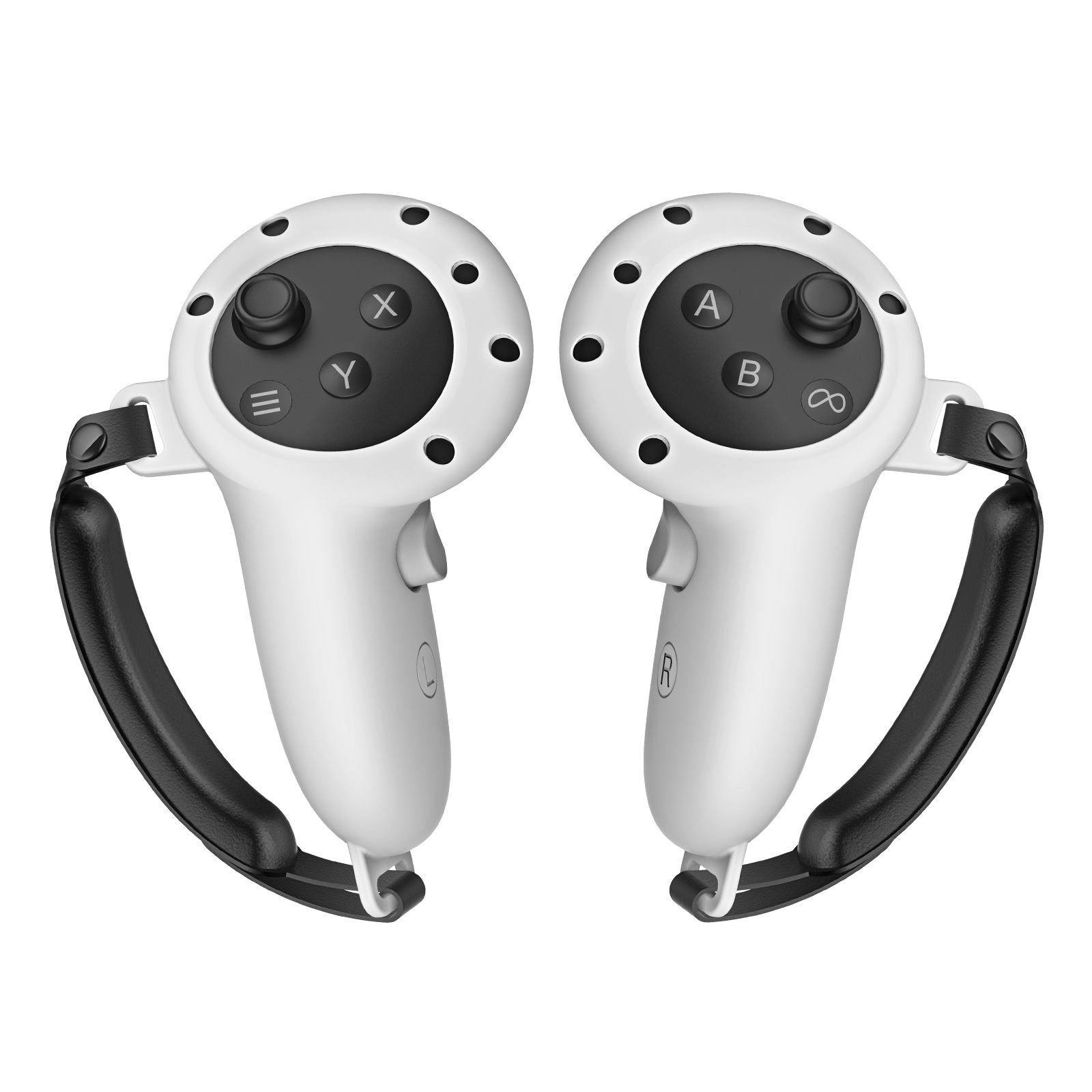 Чехол для ручки Meta Quest 3S противоударный, нескользящий, антикапельный, из кожаного силикона, аксессуары для VR