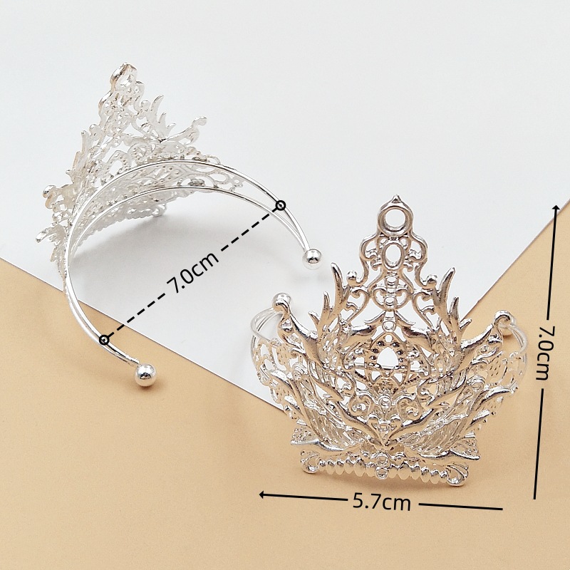 Antique Alloy Hair Accessories Hair Crown Crown Song and Ming Dynasties Guofeng Hair Hairpin Men's and Women's Headwear Martial Arts Decoration Accessories