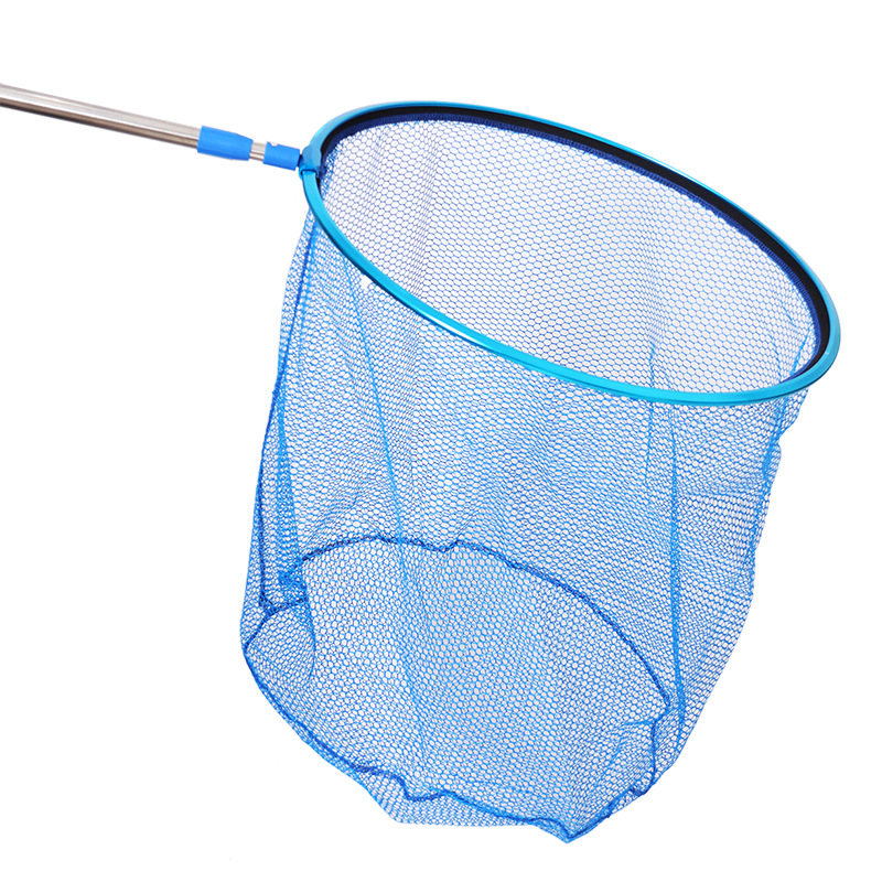 Aluminum Alloy Large Fishing Net Head, Extra Large Rubber-Coated Anti-Hanging Net Head, Black Pit Competition Deepened Fishing Net Bag