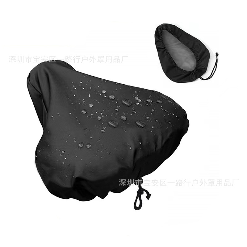 in stock wholesale rainproof and snowproof bicycle seat cover with drawstring rainproof and dustproof bicycle seat protective cover