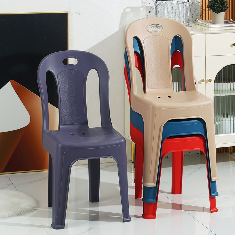 Living Room Low Stool Thickened Children's Non-Slip Stool Night Market Stall Chair Adult Household Economical Plastic Small Backrest Chair