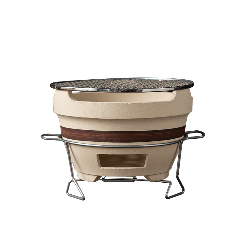 Extra-Large Tea Brewing Stove, Terracotta Charcoal Barbecue Mud Stove, Wind Stove, Camping Outdoor Tea Roasting Stove, Extra-Large Charcoal Stove