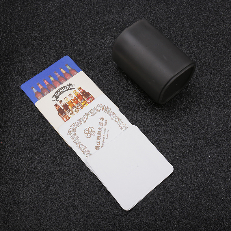 Coffee Blank Disposable Coaster Paper Absorbent Coaster Hotel Hotel Bar Tea Paper Coaster Square Coaster