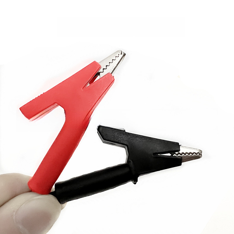 Universal Pen Alligator Clip Silicone Voltage Stabilizer Test Line Banana Plug DC Power Connection Line 4mm Capacitor Clip